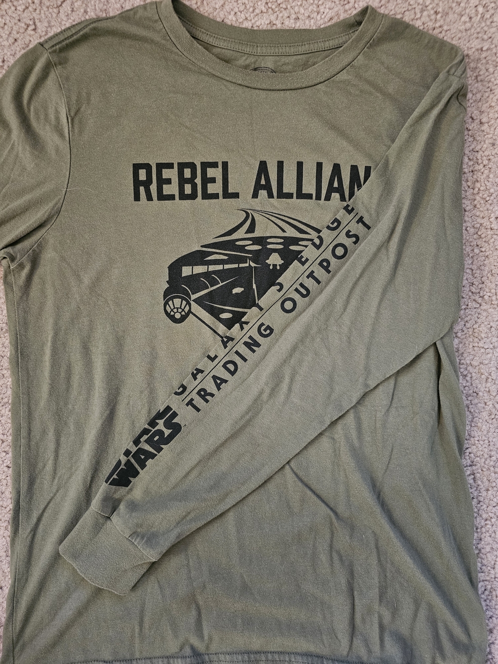 Star Wars Olive Green Rebel Alliance Long Sleeve Tee - Picture 3 of 4